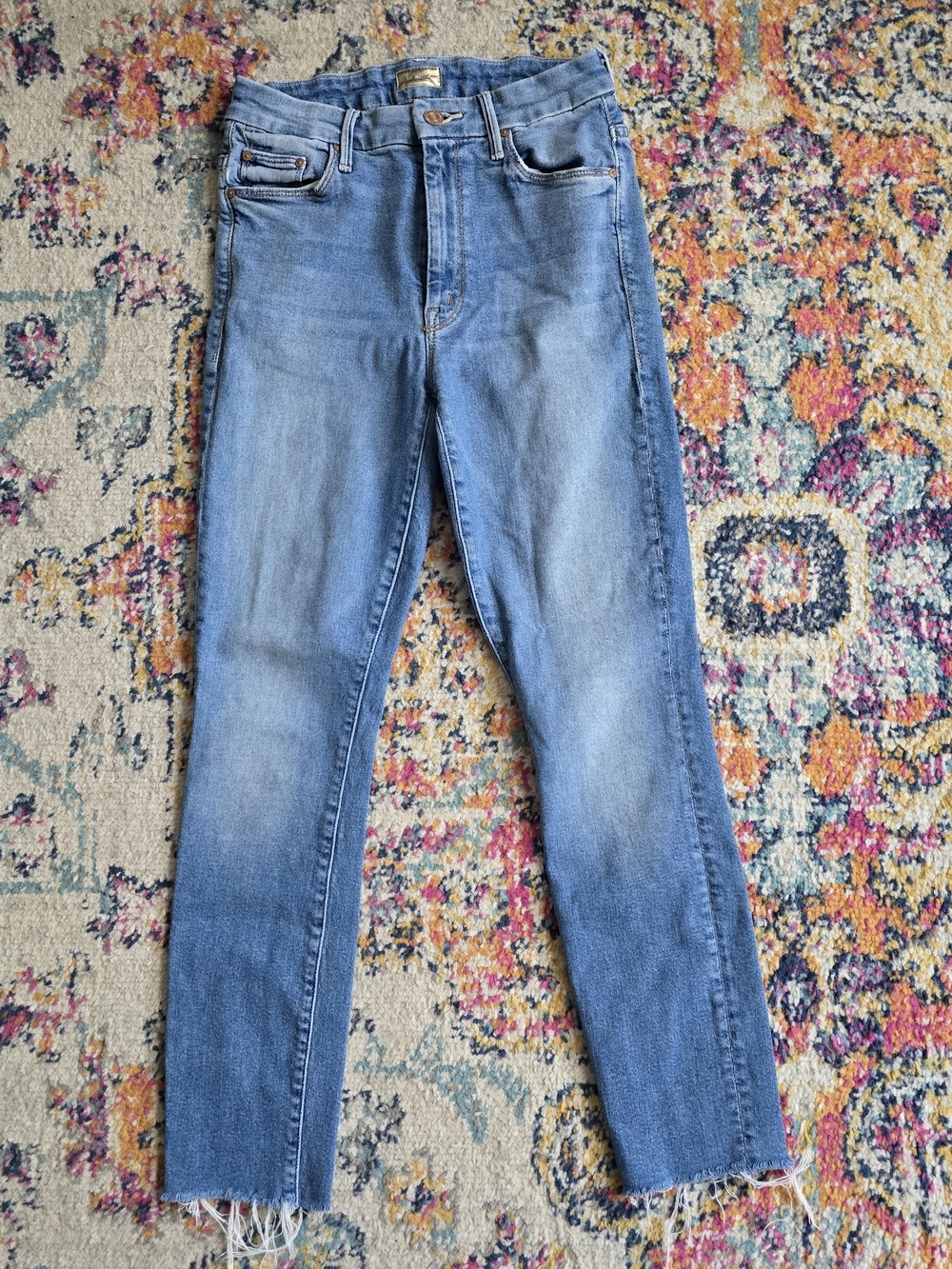 MOTHER Women's Skinny Jeans in Light Blue